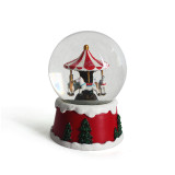 Custom children's decorations 3D Carousel water globe snow globes