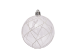 18pcs/7cm Clear Plastic Ball Christmas Tree Ornaments Hanging Pendants Craft Decoration