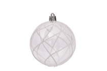 18pcs/7cm Clear Plastic Ball Christmas Tree Ornaments Hanging Pendants Craft Decoration