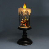 Custom Made Battery Lighted  Christmas Snow Globe