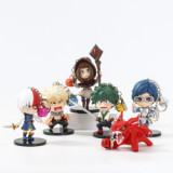 10 CM 6pcs/set Hero Academia Anime Keychains