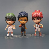 Promotion Of 5pcs/set 8.5 CM 3D Mini Ornaments Japanese Anime Art Kuroko's Basketball Figure