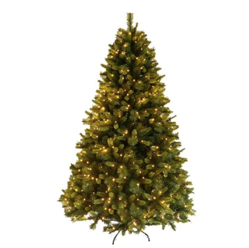 BSCI 210cm Decorative High Quality Christmas decorative tree with LED lights for Decoration