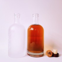 vodka manufacturer use clear vodka flask for sale