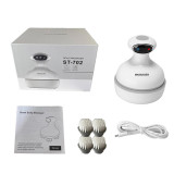 OEM Wholesaler electronic waterproof silicon head massager sleep with wireless charging