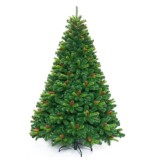 300cm Green PVC Decorative Christmas decorative tree with pine cone for Christmas Day