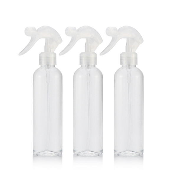 100  250 500 ml Adjustable Clear Plastic Cleaning Hand Trigger Watering Bottle Lotion Dispenser with pump