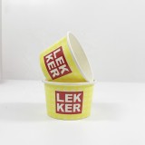 Special Design 6oz 7oz eco friendly biodegradable customized instant noodle paper rice bowl ice cream bowl with lid