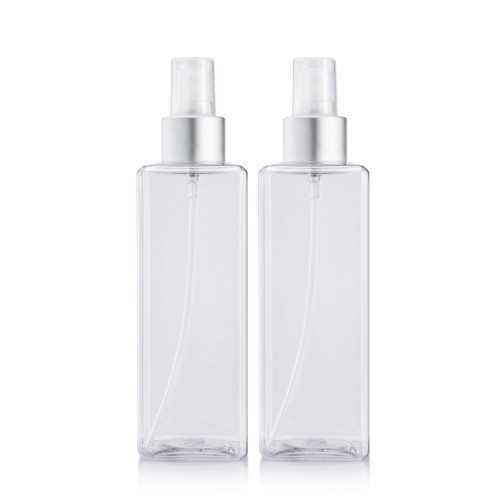 Square 120ml 150ml 200ml 250ml plastic cosmetics container mist spray bottle for perfume