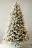 180CM Green Pine needle&PVC Xmas tree with snowand berry