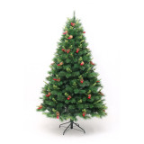 3M Green PVC Christmas Tree with Decorative Pine Cones