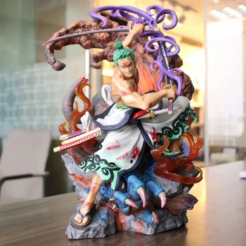 New 38 cm Wano Country Naruto Kimono Kaido Model Decoration One Piece Gk Statue Figure