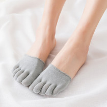 Women cotton socks open toe five finger socks summer breathable invisible socks wholesale factory
