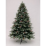 6FT High Density Norway Style PVC+PE Mixed Luxury Hinged Artificial Christmas Tree