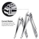 Customize wide jaw finger nail clipper cutter stainless steel