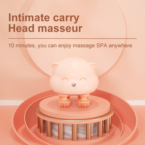 New Arrival Factory Custom Logo Cute Pink Scalp Massager Eco Friendly Ipx7 Waterproof Scalp Massager