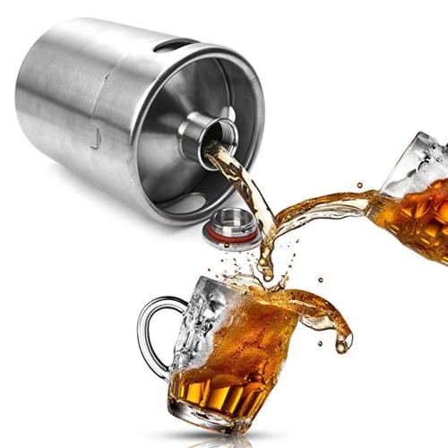 Wholesale high quality durable recyclable and eco-friend  home brewing keg system stainless steel mini keg 2 l growler