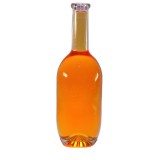 Decal embossed clear 375ml ice wine bottles glass liqueur bottles