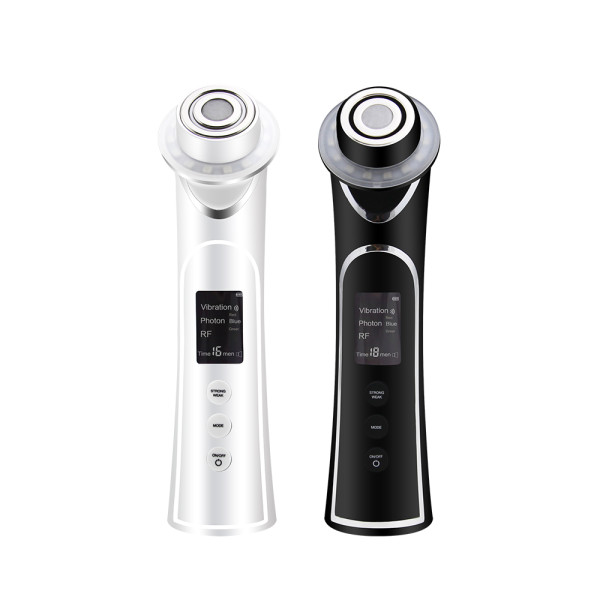 Portable radio frequency rf face lifting led portable photon light therapy rf beauty anti aging device