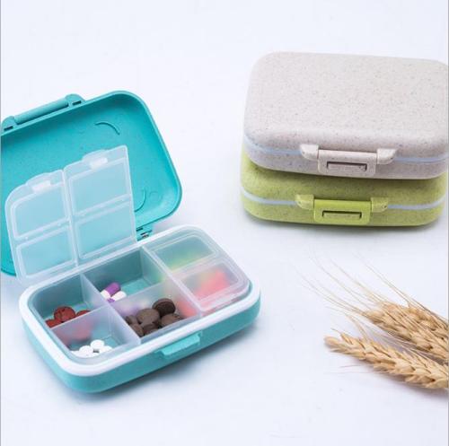 Wholesale Stock Portable Pocket Mini Weekly Pill Cases