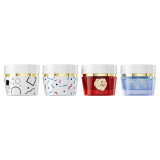 Special design 50g 1.7 fl oz empty white body lotion container baby cream jar wide mouth with lids for personal care