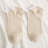 Mesh female socks candy color women summer cotton breathable ankle socks ultra-thin socks  wholesale factory