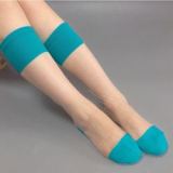 Crystal glass silk socks sheer women stocking manufacturers girls crew socks wholesale factory