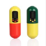 Wholesale Stock Small Order Capsule Shape Electric Pill Box Portable Timing Pill Storage Cases