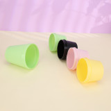 50 100 200 g  empty round matte black body cream container pink facial cream pot for creams with screw cap