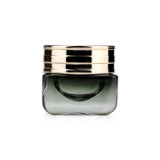 Korean 15ml 1/2 fl oz empty square mini container cosmetic eye cream packaging jar amber thick based glass with caps