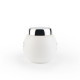 Wholesale 50g 70g 120g 150g 240g 330g Cosmetics Facial Mask Cream Jar Opal White Glass Cream Lotion Jars with silver lid