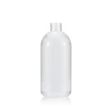 Wholesale 30 50 80 100 200 250 300 500 ml transparent lotion soap gel packaging flat round plastic pump shampoo bottle