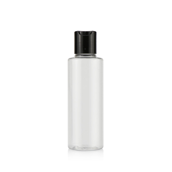 Wholesale 1 1.7 2 3.3 5 10 fl oz 80 250 500 ml skin care packaging cosmetic pet dispenser plastic bottle with black lids