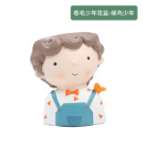 Garden Flowerpot Create Design Human Face Vase Decor Cute Doll Resin Artificial Potted Plants Wholesale Succulent Plant