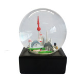 custom120mm city architecture galss snowglobe