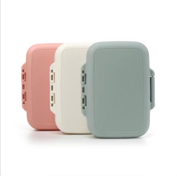 Wholesale Stock Travel Portable Pill Box Creative Silicone Weekly Pill Cases