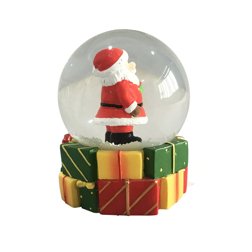 Custom resin Santa interior snow ball ornaments
