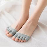 Women cotton socks open toe five finger socks summer breathable invisible socks wholesale factory