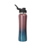 2021 New 750ml  Customized Logo Gradient Color Single Walled Stainless Steel bottle  304 Stainless Steel Tumbler  For Sports