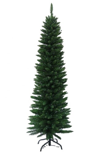 Warm white LED Green PVC pencil artificial tree decoration