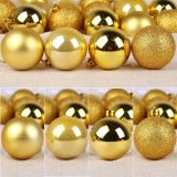 24pcs/Lot Colored 4cm/2.4Inch Christmas Tree Decoration Ball Ornaments Christmas bauble hanging decorations