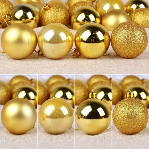 24pcs/Lot Colored 4cm/2.4Inch Christmas Tree Decoration Ball Ornaments Christmas bauble hanging decorations