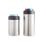 pink suction wide mouth metal insulated vacuum sublimation 24 oz stainless steel can cooler