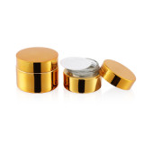 Wholesale painting matte clear glass jar 15ml 20ml 30ml 50ml 100ml face cream glass cosmetic cream jar with lid