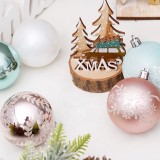 2021 New Design Amazon Hot Sale 30pcs/set Christmas Plastic Ball Hand Painted Christmas ball Perfect Holiday decoration