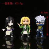 Best Selling PVC 3D Cake Decoration Toys Naruto Anime Figure For Gifts