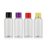 Custom logo 30 50 60 100 250 300 500 ml empty pet squeeze clear packaging hand sanitizer bottles with flip top cap