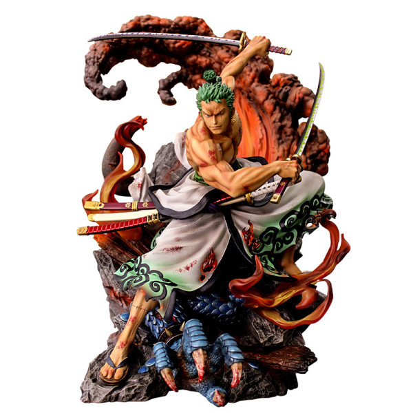 New 38 cm Wano Country Naruto Kimono Kaido Model Decoration One Piece Gk Statue Figure