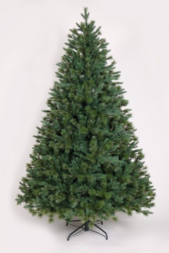 6FT High Density Europe Trend PVC+PE Mixed Luxury Hinged Artificial Christmas Tree With Pine Cones