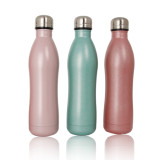 Single Layer Stainless Steel Water Bottle Business Gift Coffee Cup Leak Proof Stainless Steel Bottle With Lid